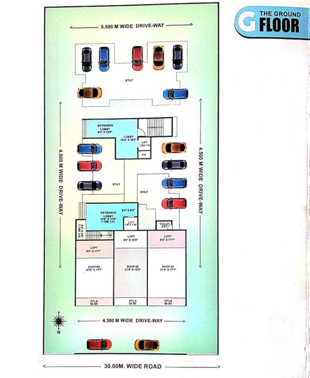  shree sai jalaram Cluster Plan for ground Floor