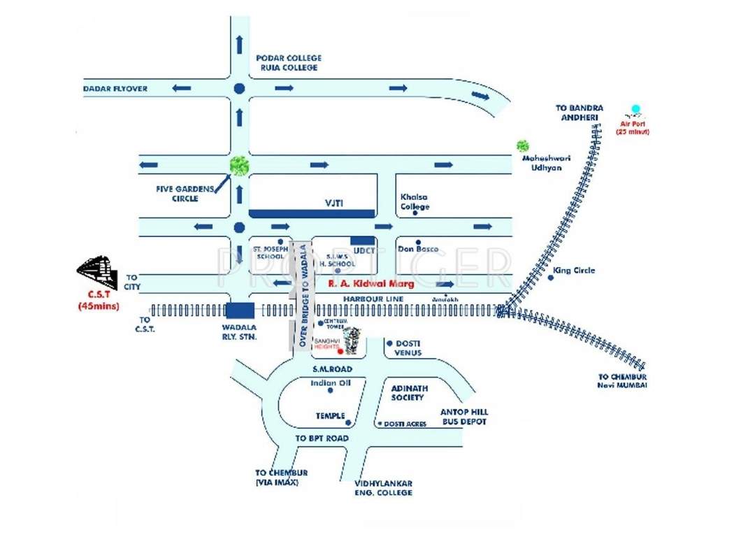  heights Images for Location Plan of Sanghvi Heights