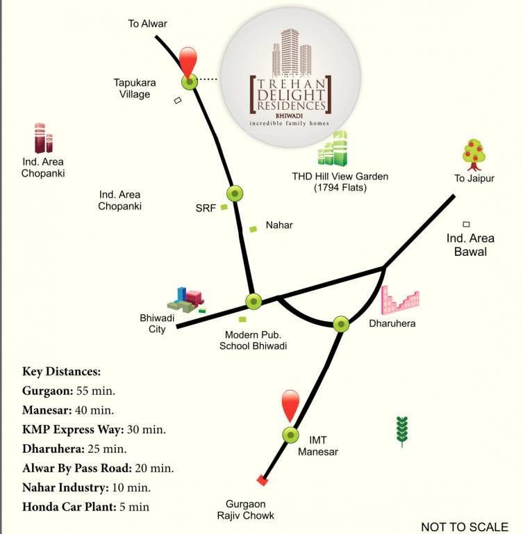  delight residency Location Plan
