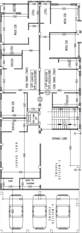  suvarna apartment Cluster Plan
