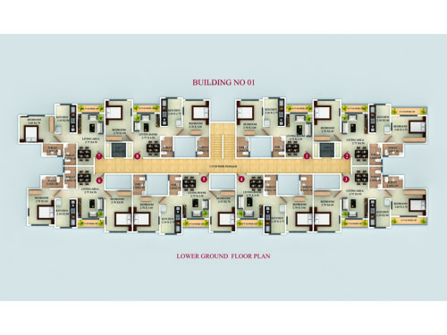 vishwajeet-pink-city BUILDING NO 1 Cluster Plan