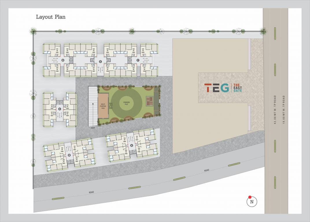 heights and the east gate Layout Plan