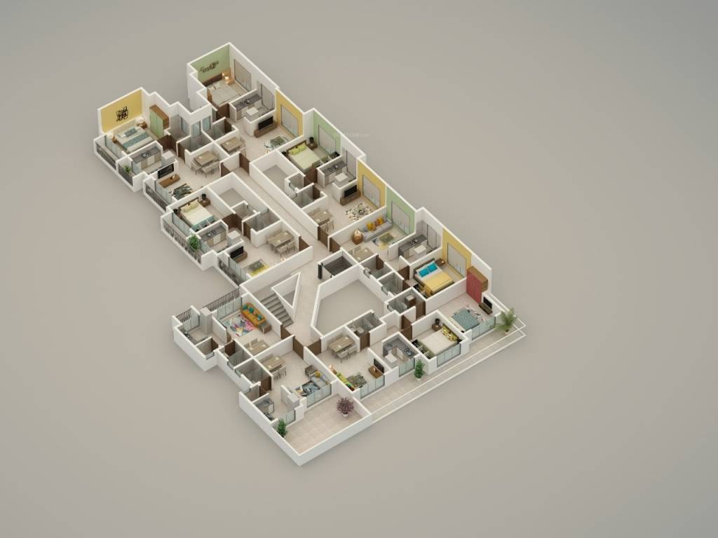  gm thakur city Cluster Plan for 3rd Floor