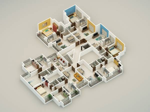  gm-thakur-city Cluster Plan for 4th Floor