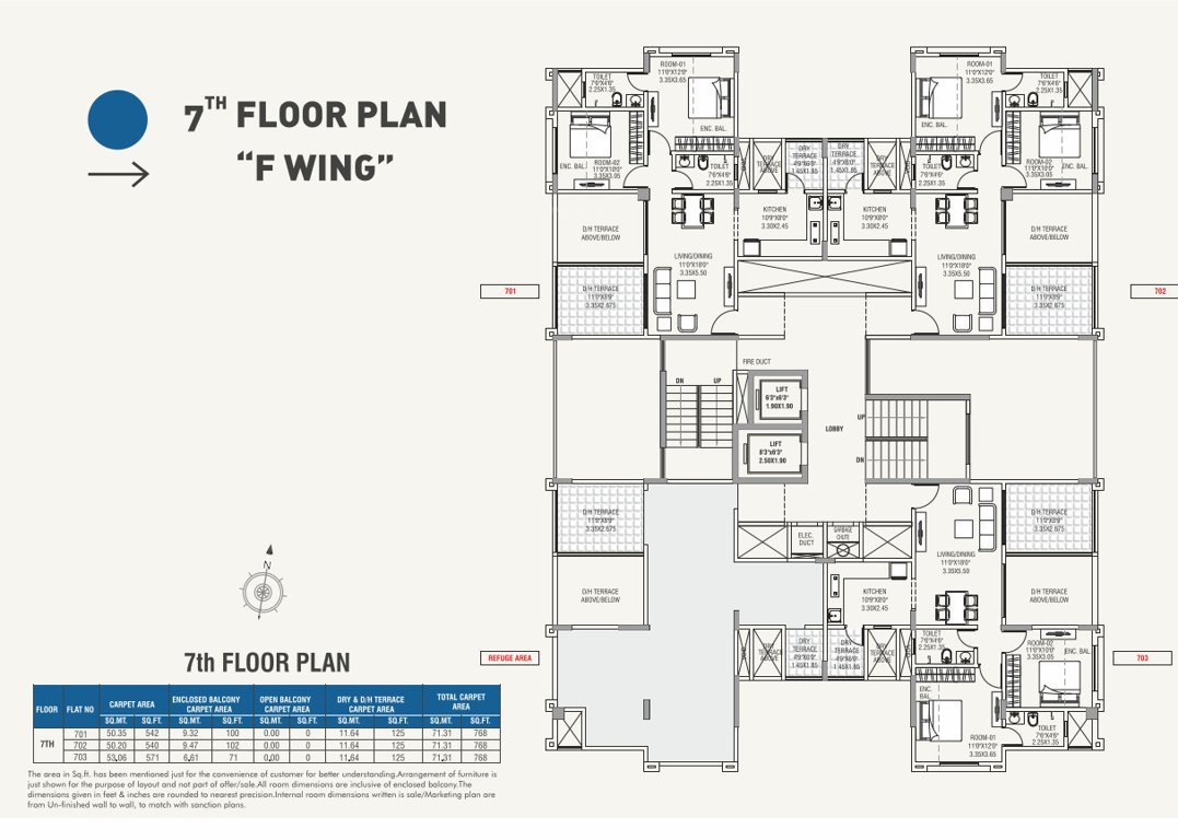  horizons at wakad phase 2 F Wing Cluster Plan