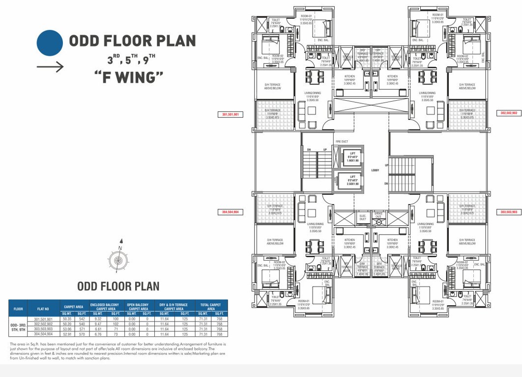  horizons at wakad phase 2 F Wing Cluster Plan