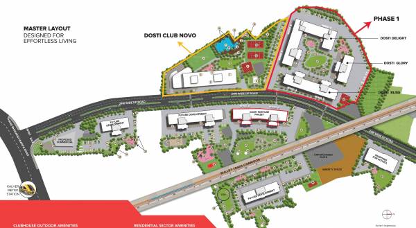  dosti-greater-thane-phase-1 Master Plan