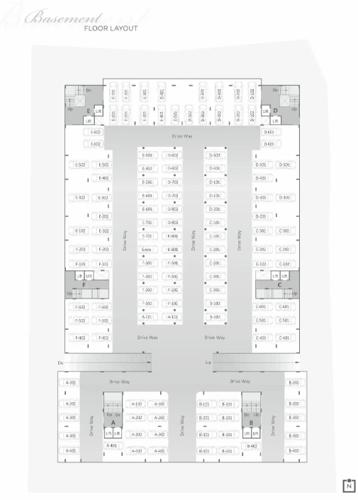  gardenbay Tower A To F Cluster Plan for Basement Floor