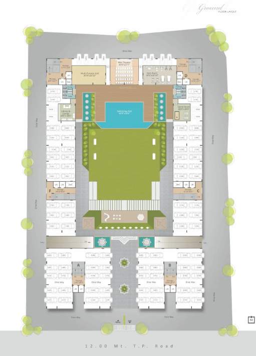 gardenbay Tower A To F Cluster Plan for Ground Floor