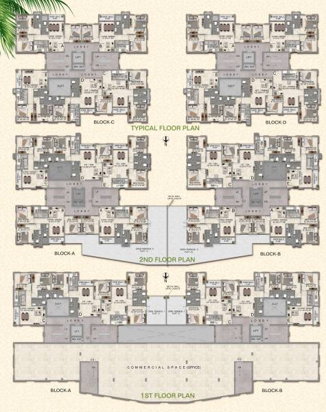  skyliner Block 1 to Block 4 Cluster Plan