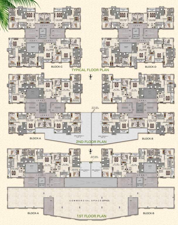  skyliner Block 1 to Block 4 Cluster Plan