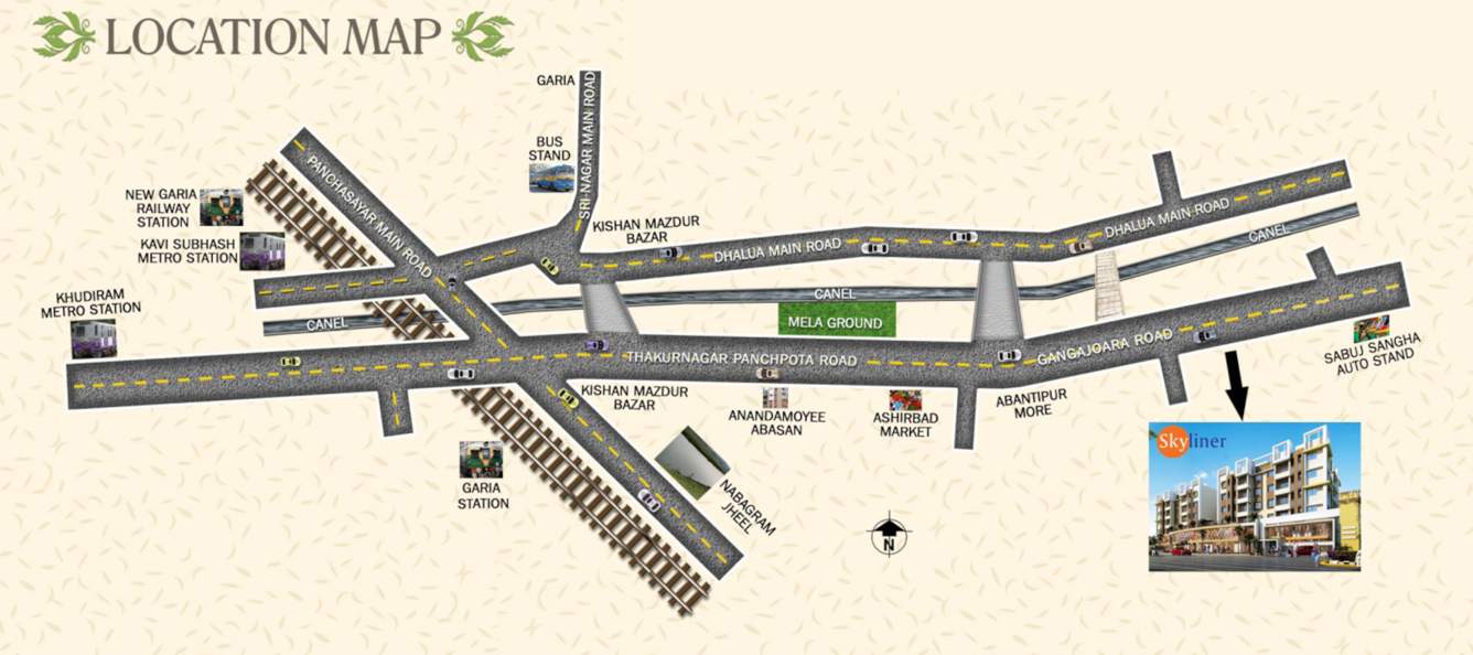  skyliner Location Plan