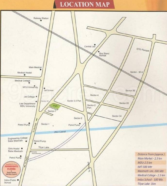  sweet homes Location Plan