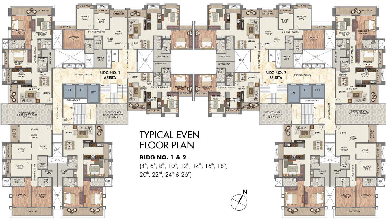  sai world legend phase 1 Belista Cluster Plan For Even Floors