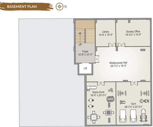  shree-kunj-residency Shree Kunj Residency Cluster Plan for Basement Floor