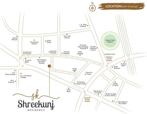 shree-kunj-residency Location Plan