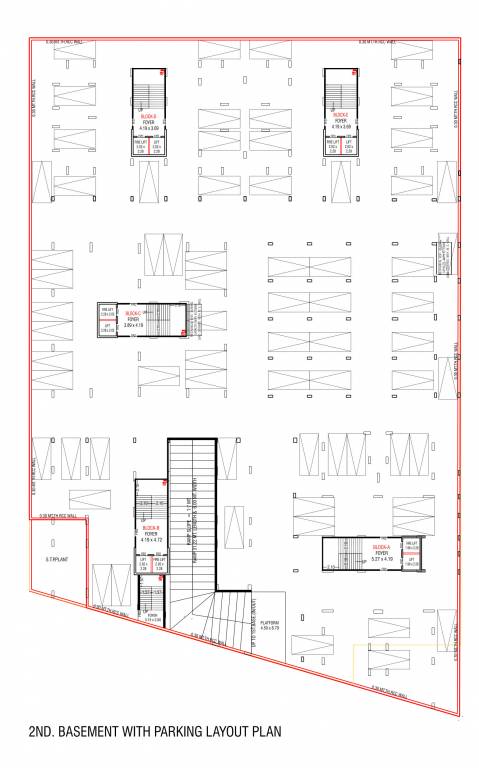  siddharth luxuria Tower 1 To 4 Basement 2 Cluster Plan