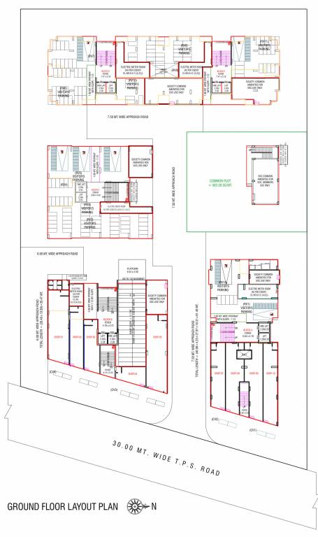  siddharth luxuria Tower 1 To 4 Ground Cluster Plan