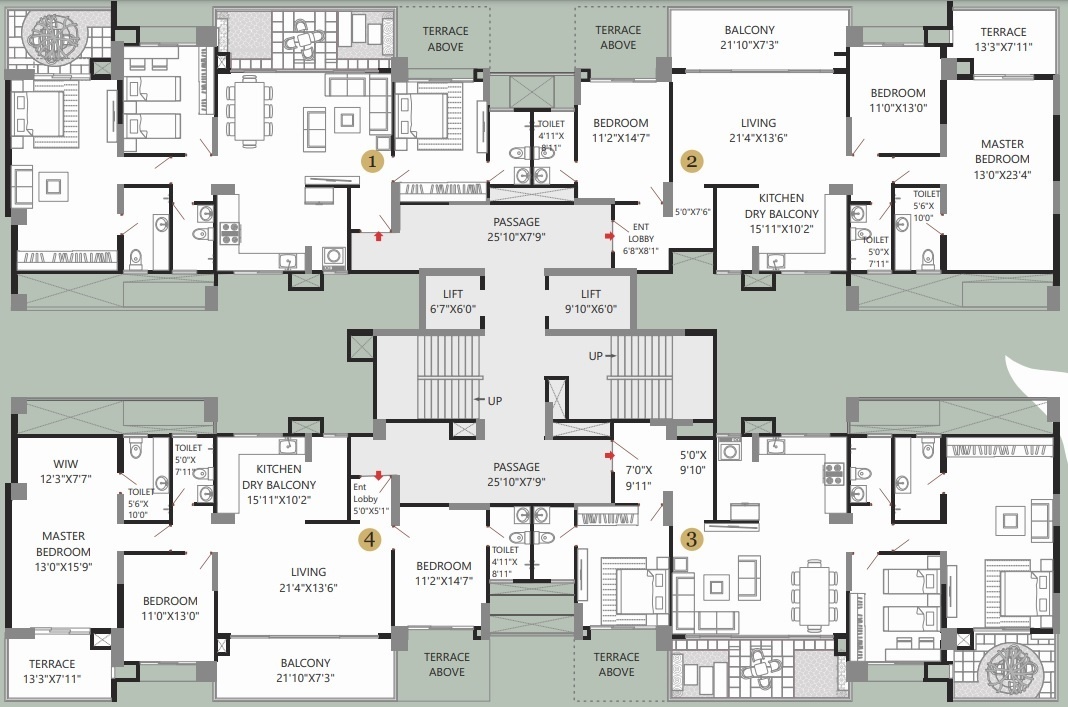  43 privet drive c building C Cluster Plan