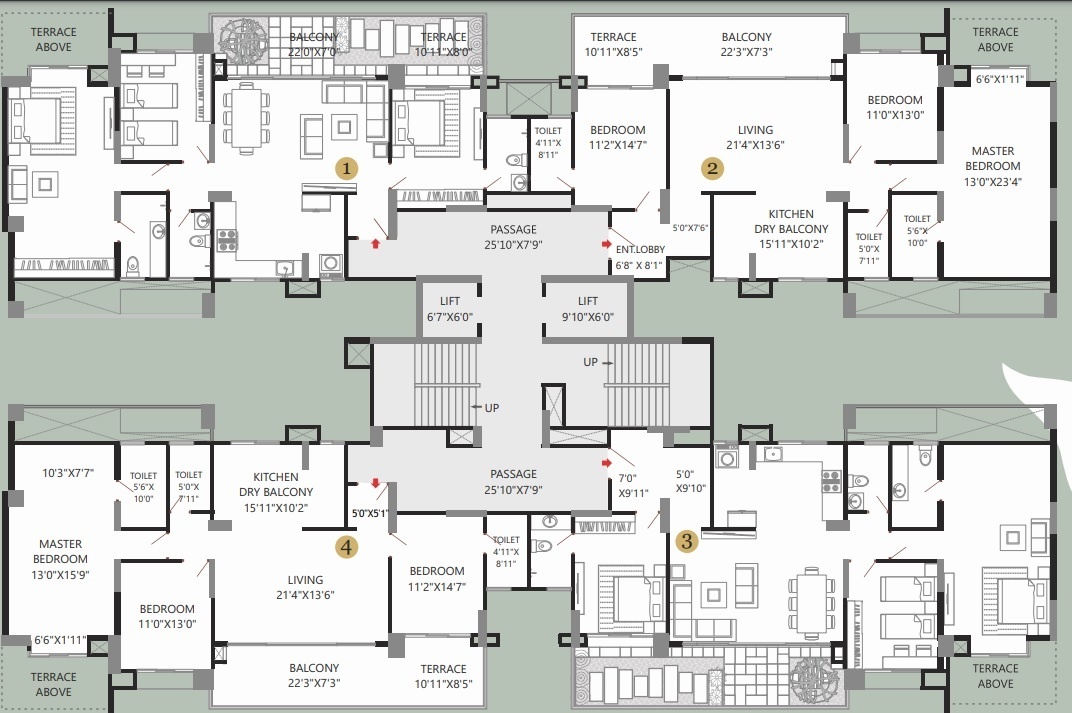  43 privet drive c building C Cluster Plan