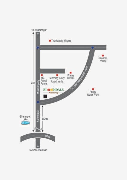  bloomdale residency Location Plan