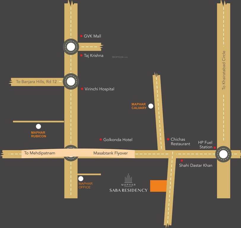  saba residency Location Plan
