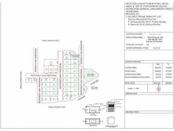 masterPlan of SRR Gachibowli Paradise Phase III