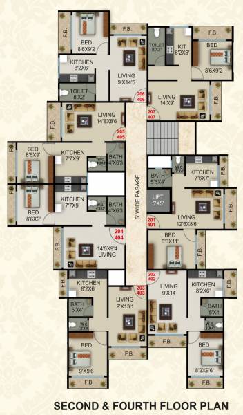  darshan Khetlaji Darshan Cluster Plan for 2nd Floor
