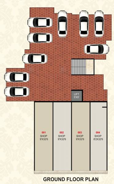  darshan Khetlaji Darshan Cluster Plan for ground Floor