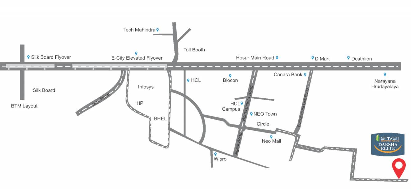  daksha elite Location Plan