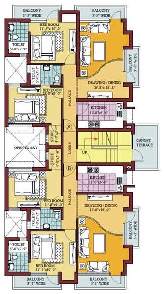  elite-floors Plot No 305/307/308/309 Cluster Plan