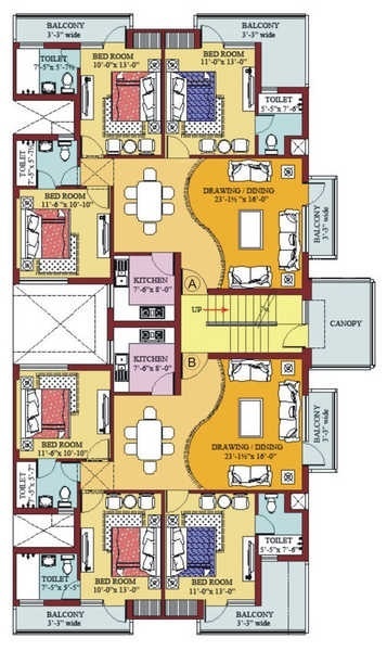  elite-floors Plot No 305/307/308/309 Cluster Plan