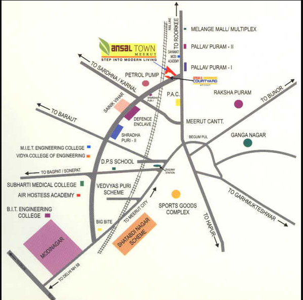 Location Plan town-meerut-phase-iv Location Plan