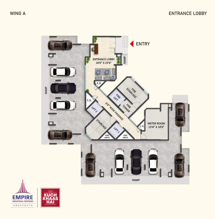  centrum phase iii A wing Cluster Plan for Ground Floor