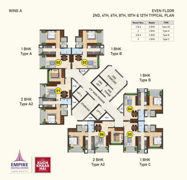  centrum phase iii A wing Even Cluster Plan