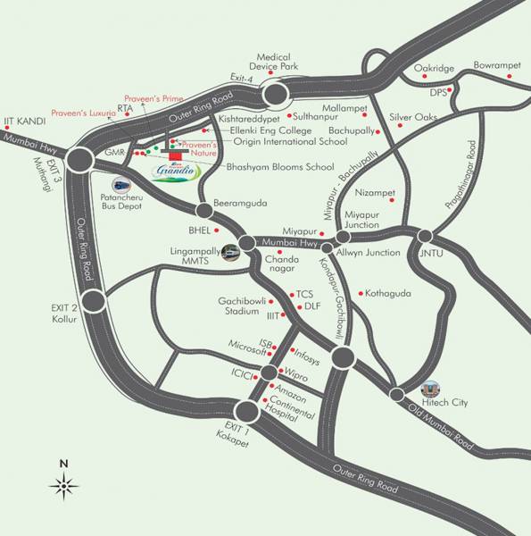  praveens-grandio Location Plan