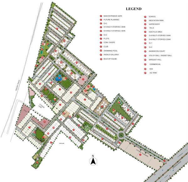  ansal-town-meerut-phase-iii Layout Plan