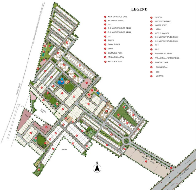  ansal town meerut phase iii Layout Plan