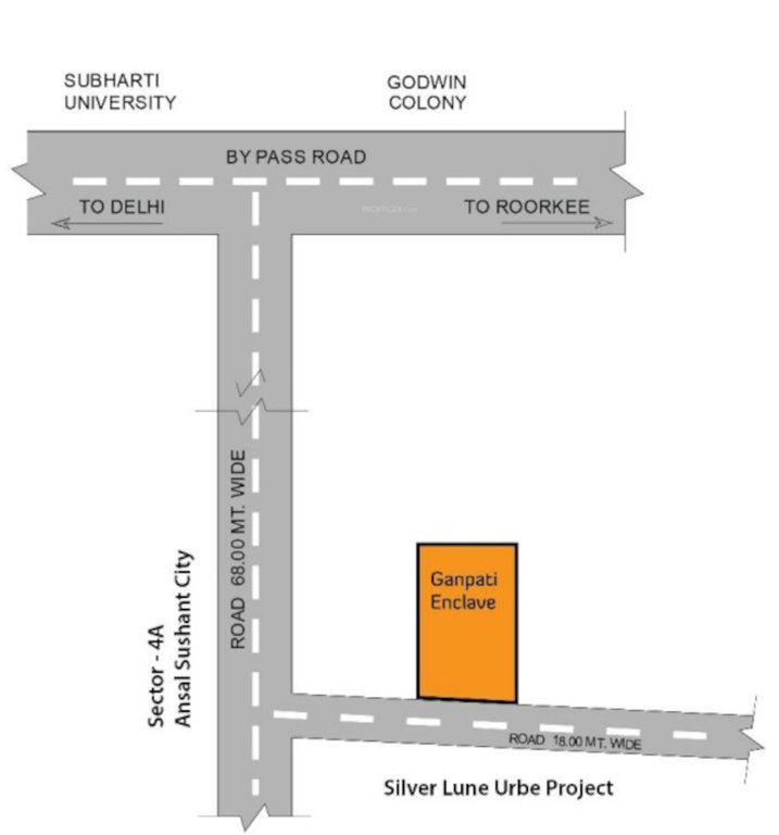  ganpati enclave Location Plan