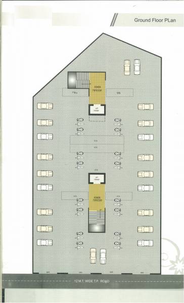  apartment-b Cluster Plan For Ground Floor