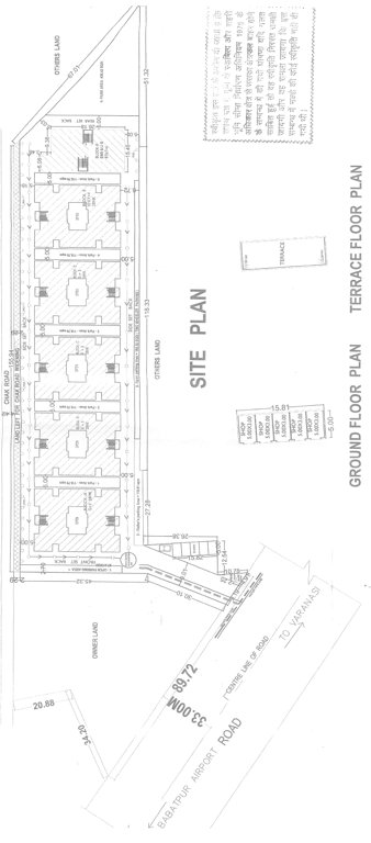 anandam Block A, B, C, D, E and F Cluster Plan for ground Floor