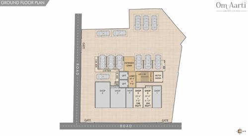  om-aarti OM AARTI Cluster Plan for ground Floor