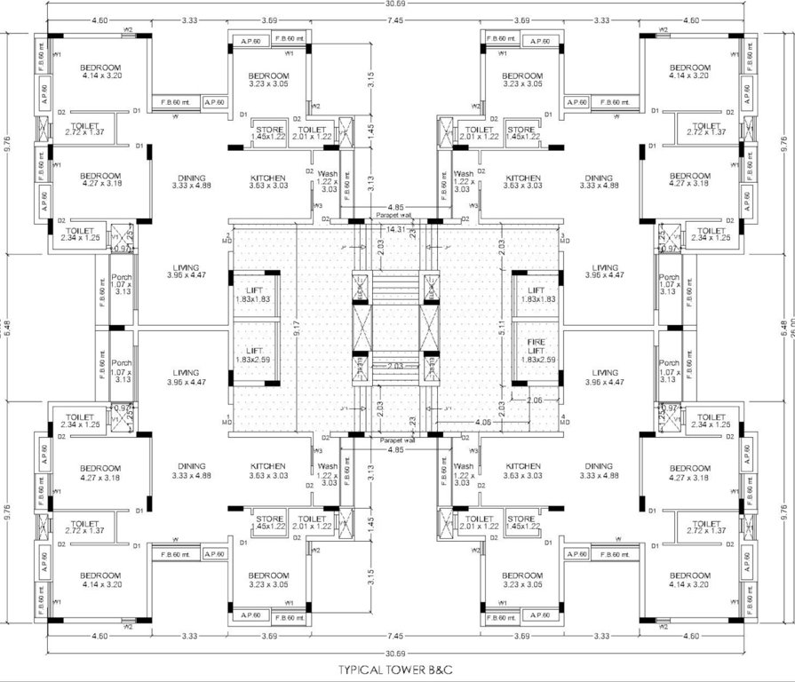 gardens Tower C Cluster Plan