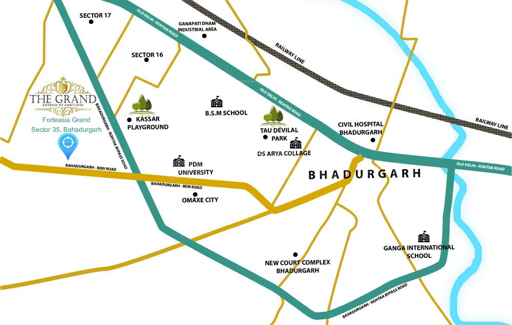  forteasia the grand Location Plan