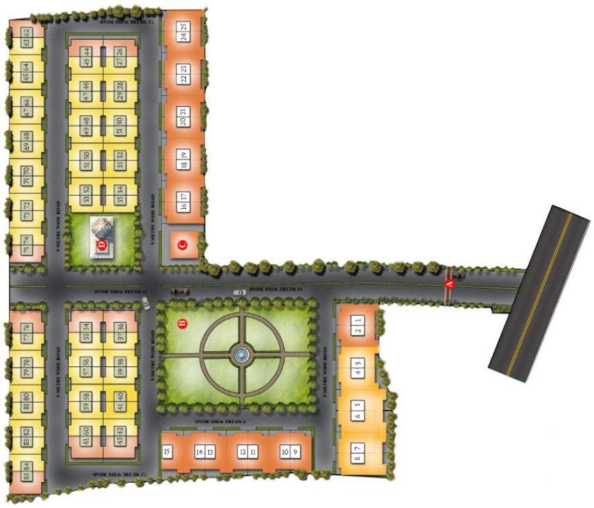 luxuria Layout Plan