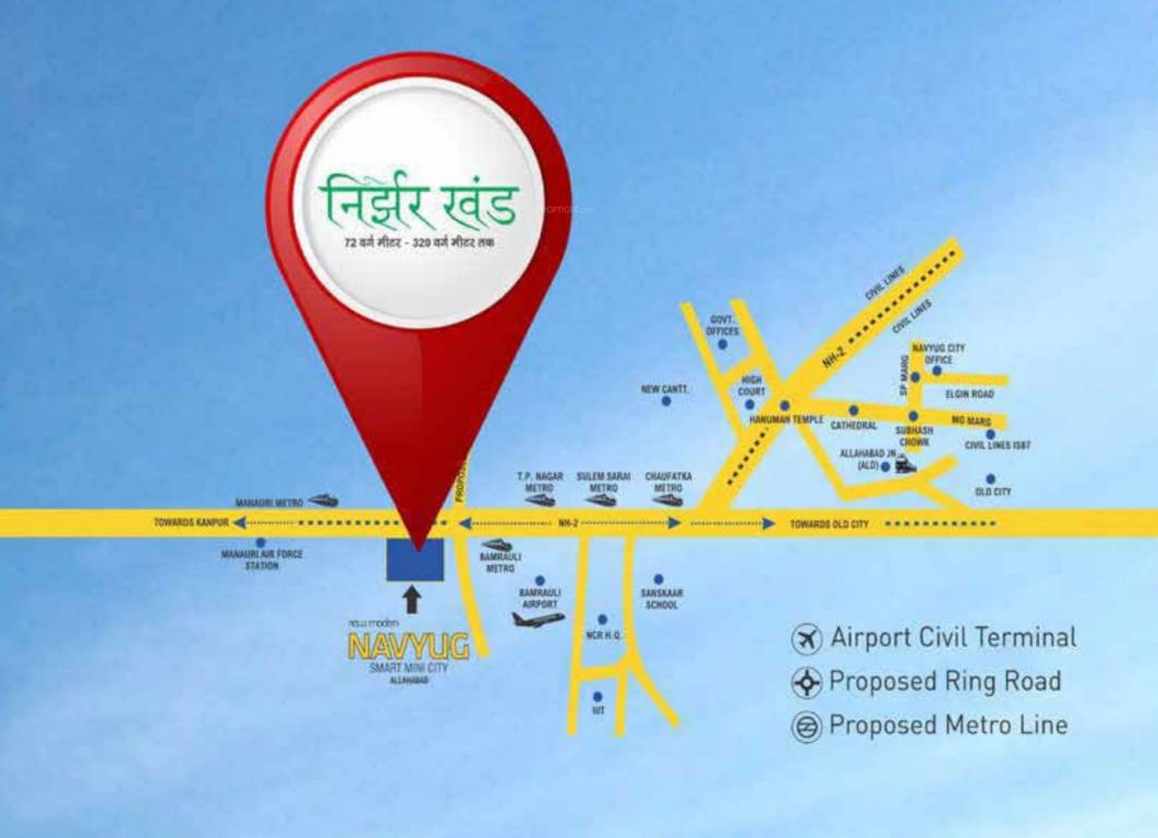 navyug phase 4 nirjhar Location Plan