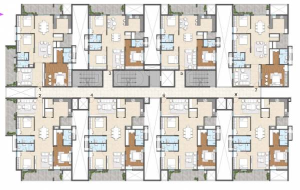  titania Tower 1, Block A - Block B Cluster Plan