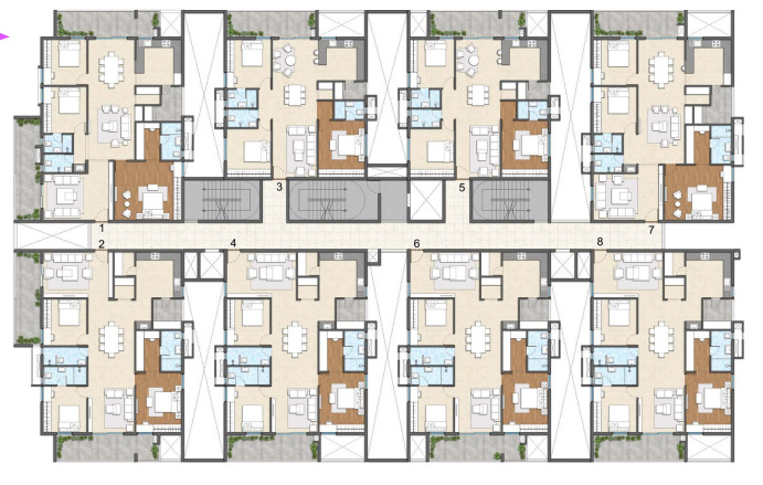  titania Tower 1, Block A   Block B Cluster Plan