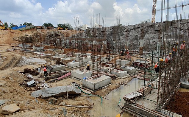  titania Tower 1, Block A   Block B Construction Status Aug 21