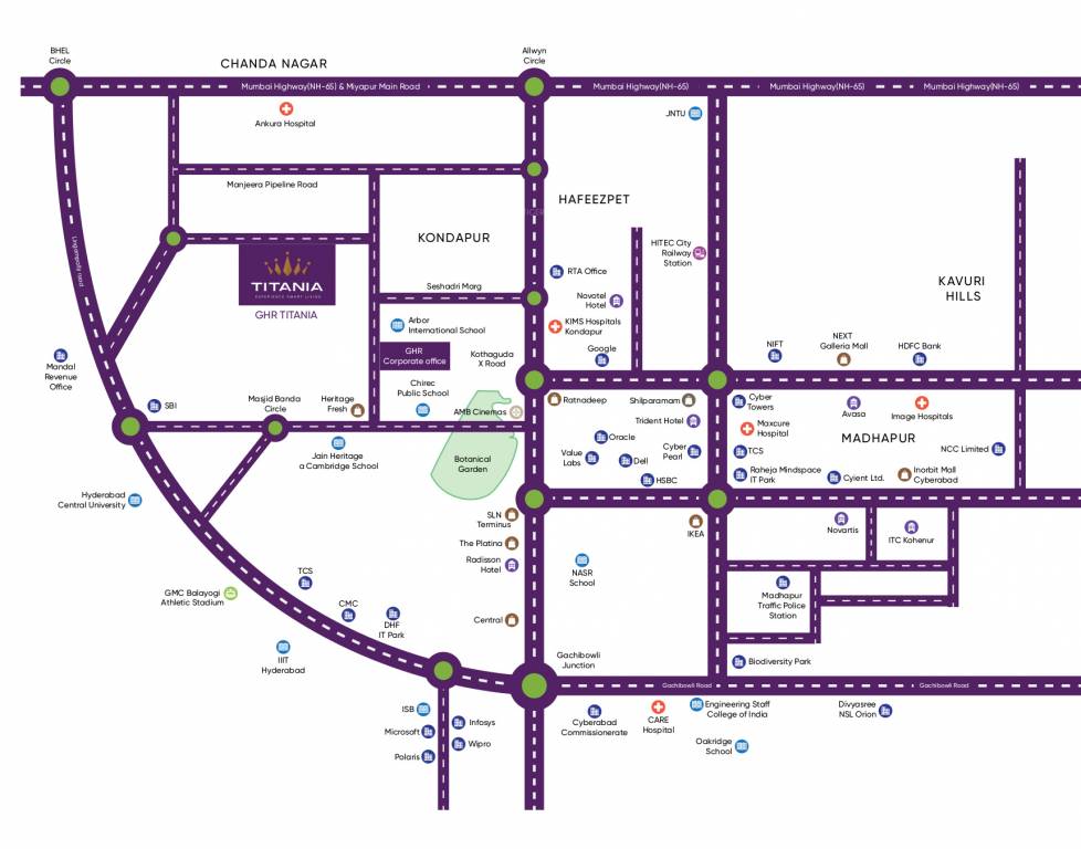  titania Location Plan